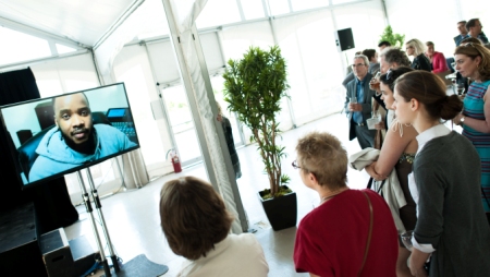 Projection vidéo Mixtape Fondation OMHM